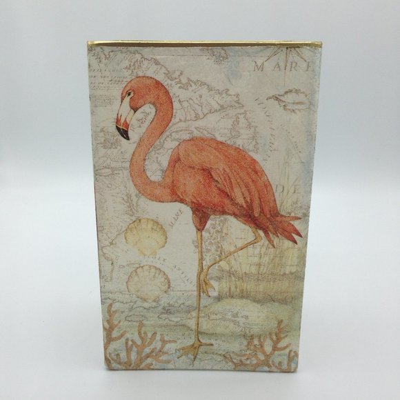 Nautical Flamingo on a 7x4x3” Rectangle - Picture 1 of 1